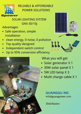 Ηλεκτρική 30W μεγάλης περιεκτικότητας αγροτική παραγωγή ηλιακών συστημάτων DC12V λίθιου